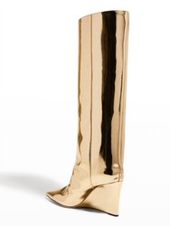 Blake Tall Leather Wedge Boot