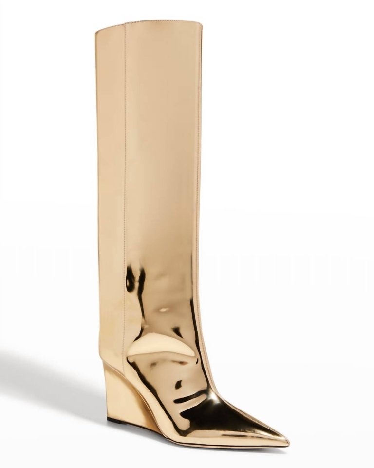 Blake Tall Leather Wedge Boot