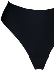 The Cameltoe Proof High Rise Thong - Black