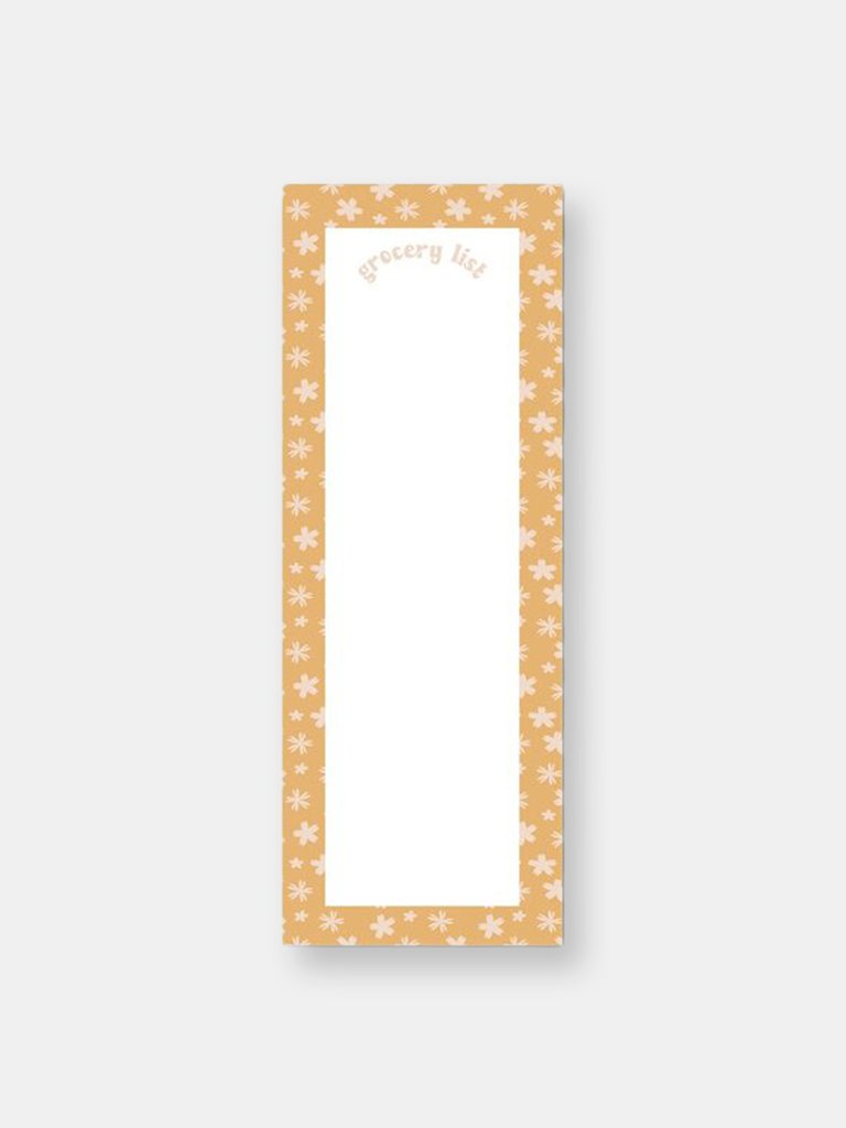 Grocery Shopping List Notepad - Brown/White
