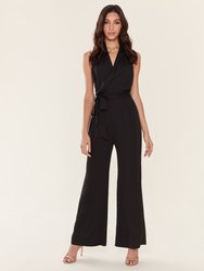 Belted Halter Neck Jumpsuit