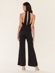 Belted Halter Neck Jumpsuit