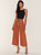 Wide Leg Pants with Contrast Belt