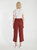 Woven Side Button Wide Leg Pants