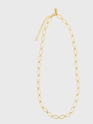 Chunky Loop Chain Necklace - Gold