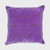 Embroidered Star Pillow - Purple