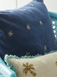 Embroidered Star Pillow