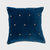 Embroidered Star Pillow - Navy