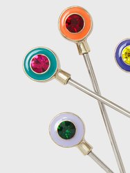 Enamel Gem Cocktail Picks