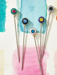 Enamel Gem Cocktail Picks