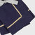 Gold Trim Linen Dinner Napkins