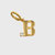 Monogram Charm, B - Gold