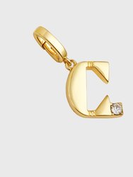 Monogram Charm, C - Gold