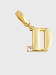 Monogram Charm, D - Gold