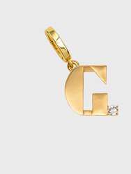 Monogram Charm, G - Gold