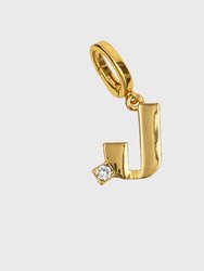 Monogram Charm, J - Gold