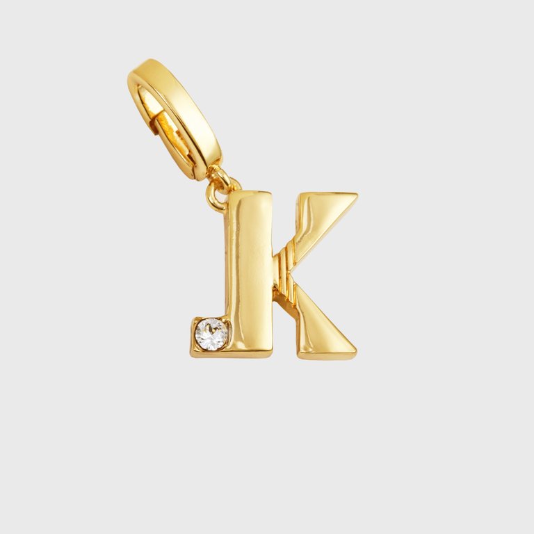 Monogram Charm, K - Gold