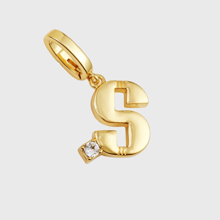 Monogram Charm, S - Gold