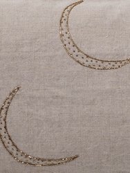 Moon Pillow, Natural Linen