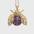 Sparkle Bee Hanging Ornament - Amethyst