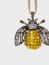 Sparkle Bee Hanging Ornament - Citrine