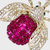 Sparkle Bee Hanging Ornament - Fuchsia