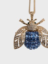 Sparkle Bee Hanging Ornament - Periwinkle