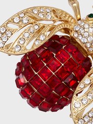 Sparkle Bee Hanging Ornament - Ruby