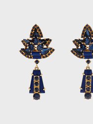 Starburst Earrings, Lapis Lazuli - Blue