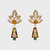 Starburst Earrings, Topaz - Gold