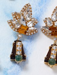 Starburst Earrings, Topaz