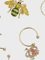 Tropical Wine Charms