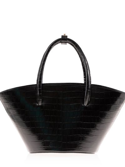 Joanna Maxham Lady's Gambit Mini Tote In Black Croc - Embossed product