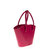 Lady's Gambit Mini Tote In Dark Pink Leather