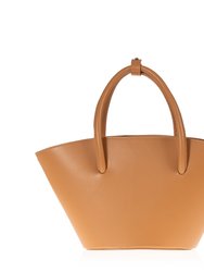 Lady's Gambit Mini Tote In Tan Leather - Tan Leather