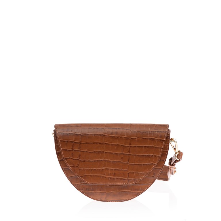 Lune Saddle Bag - Saddle Croco