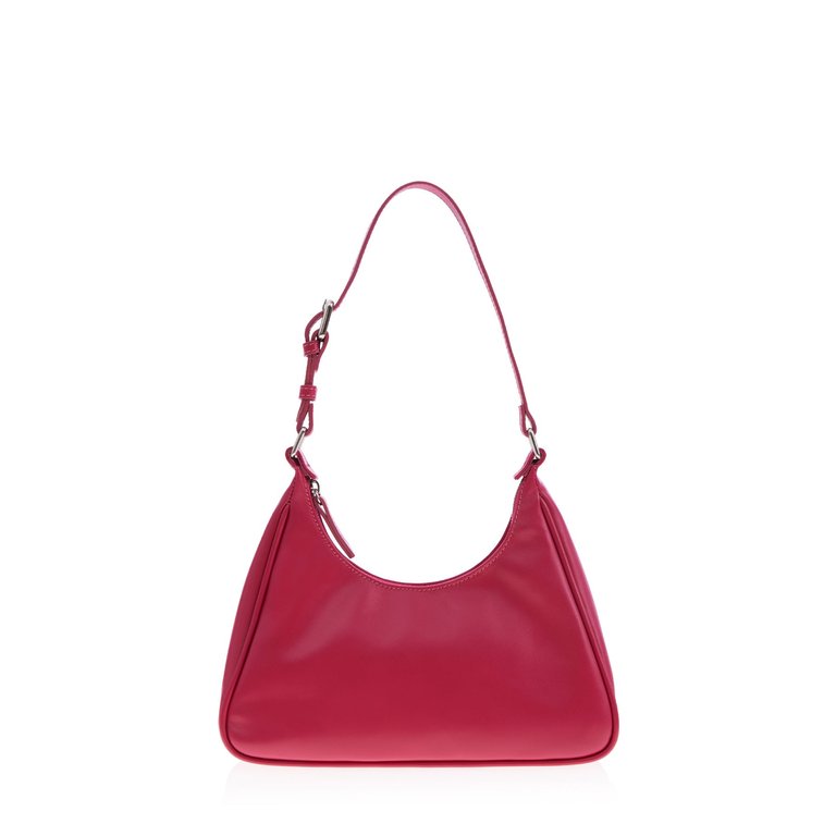 Prism Hobo - Dark Pink Leather - Dark Pink