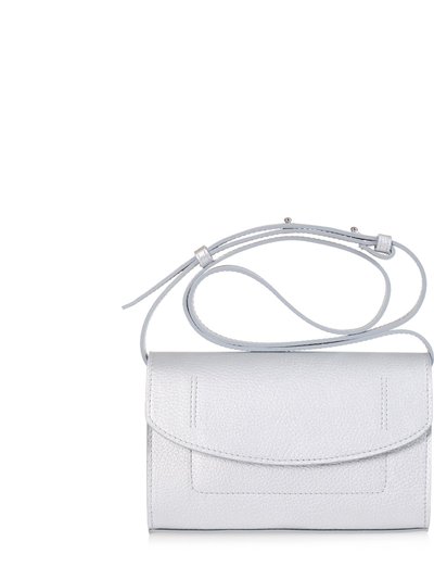 Joanna Maxham The Runthrough Mini Bag - Silver Pebbled Leather product