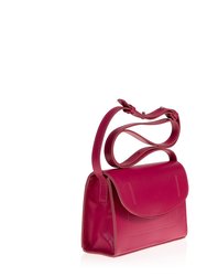 The Runthrough Mini Crossbody Bag In Dark Pink