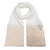 Women's Ivory Gold Ombre Metallic Knit Scarf - Ivory/Gold