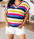 Another One V-Neck Striped Top In Multi