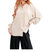 For You I Do Button Up Blouse In Cream - Cream