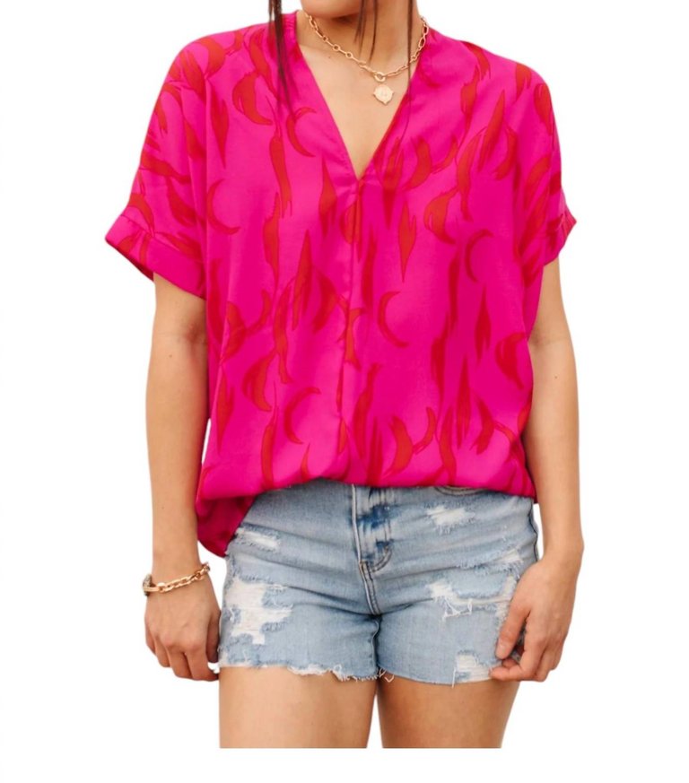 Oasis Top In Pink