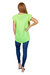 Ruffle Sleeve Top In Green