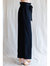 Solid Wide Leg Pants With Stretch-Band Ribbon And Self-Tie Waist