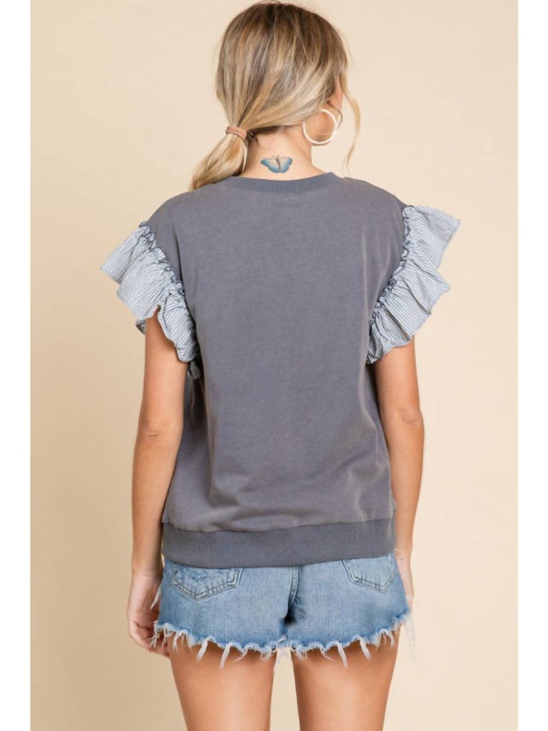 Sweet Summer Top In Grey