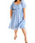 Top Of The Class Dress In Blue Plaid - Blue Plaid