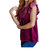 Velveteen Queen Blouse In Magenta