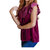 Velveteen Queen Blouse In Magenta