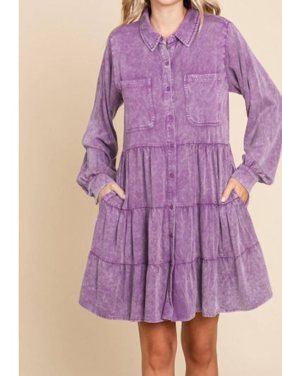 Jodifl Washed Babydoll Dress In Purple product
